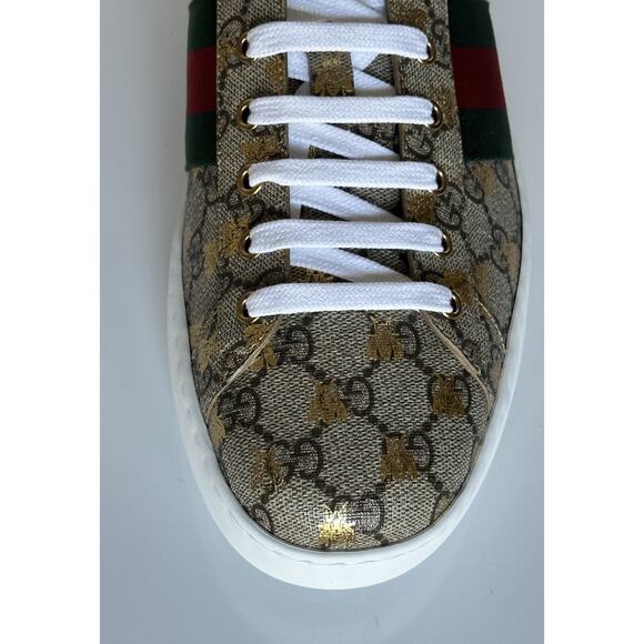 Gucci Men’s GG Supreme Canvas Web Sneakers Beige 13.5 US (Gucci 13) 548950 NIB main image 10